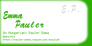 emma pauler business card